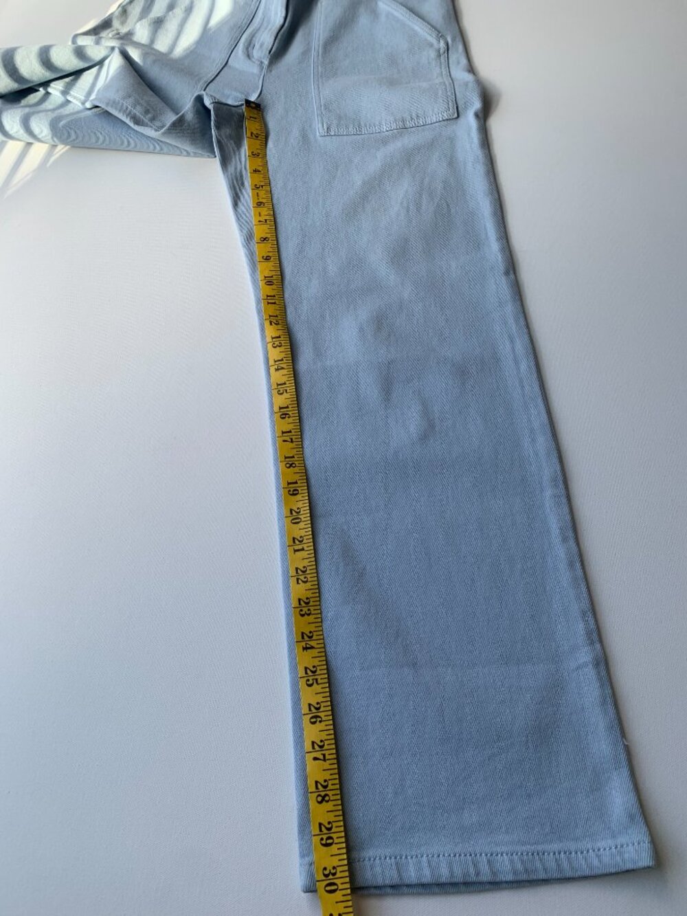Wilfred Modern Utility Pant Light Blue Mid-rise Straight Leg size 8 - Picture 7 of 12
